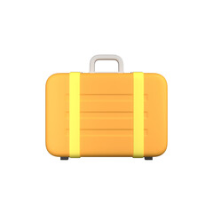 Travel Bag Icon Isolated 3d Render Illustration