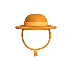 Hat icon isolated 3d render illustration