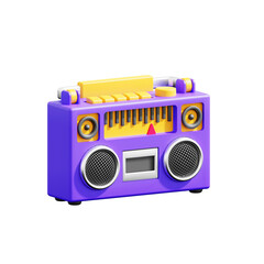 Music Player icon Isolated 3d render Illustration