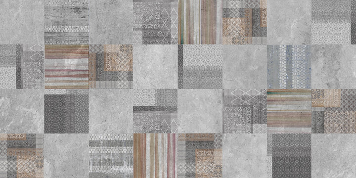 belge vintage background, cement mosaic tiles