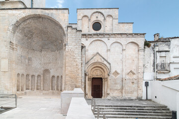 Fototapeta na wymiar Apulia, Italy. View of Monte Sant'Angelo. Baroque towns of Apulia. Ancient Monte Sant'Angelo