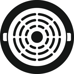 Plate manhole icon simple vector. Sewer lid