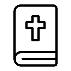 bible line icon