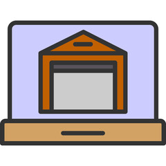 Online Warehouse Icon