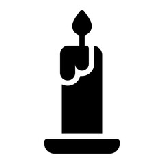 candle glyph icon