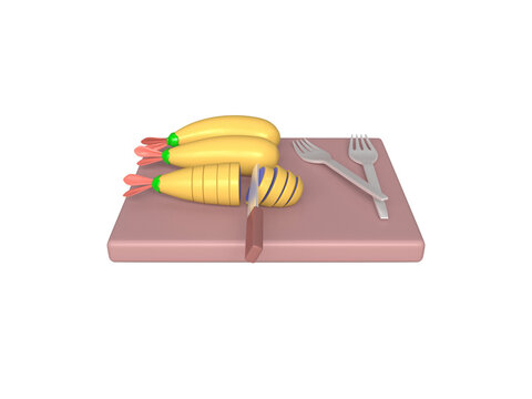 Traditional japanese bento food isolated 3d icon