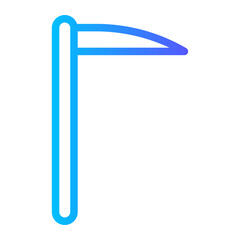 Obraz premium scythe gradient icon