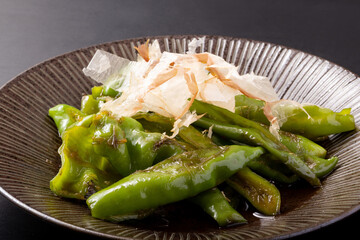 甘とう美人の煮浸し