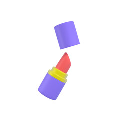 Cosmetic Lipstick icon Isolated 3d render Illustration
