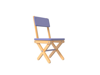 Arm chair home decoration icon Isolated 3d render Illustration