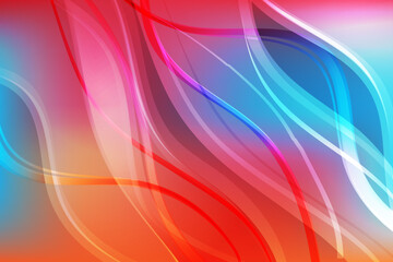 Bright wavy abstract background. Vector design