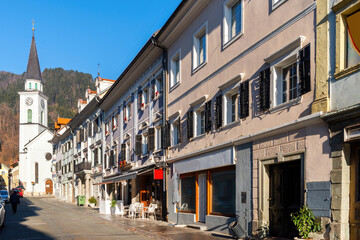 The old town of Trzic (Neumarkt), Slovenia. - obrazy, fototapety, plakaty