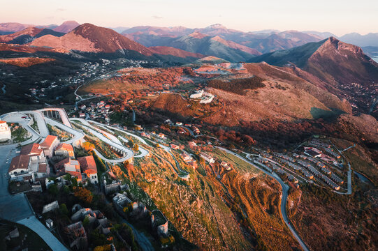 This is a photo of the beautiful coast near the Italian city of Maratea. The photo was taken from the viewpoint near the statue Christ the Redeemer.