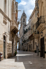View of old town of Altamura, Italym Apulia