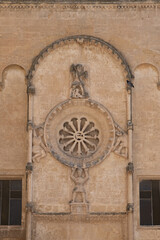 Basilicata, Italy. Streets of old town of Matera (Sassi di Matera). Etruscan towns of Italy. Southern Italy landscape.