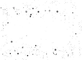 black drops on white background