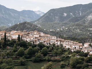 Fototapeta na wymiar La Tour - The most beautiful hilltop village in Provence-Alpes Côte d’Azur in France
