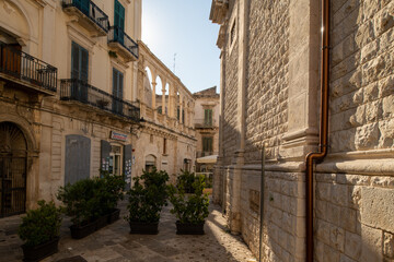 Fototapeta na wymiar view of south italian heritage site. Cityscape of a unique Mediterranean jewel.