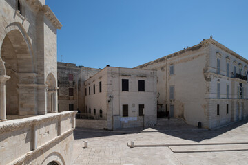 Trani, Apulia - Cathedral . Landscape and architecture, of southern Italy. view of south italian heritage site. Cityscape of a unique Mediterranean jewel. - obrazy, fototapety, plakaty