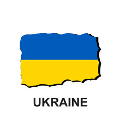 san ukraine national flag, attractive and simple vector