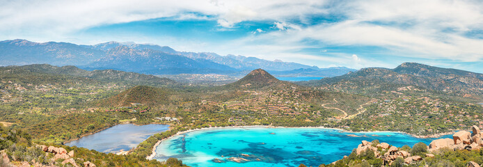 Naklejka premium Astonishing view of Santa Giulia resort.