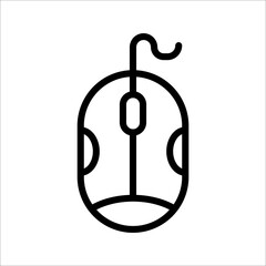 Mouse icon vector template illustration