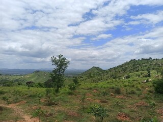 landscape with clouds