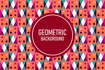 Obraz premium Flat geometric background