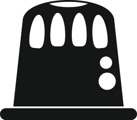 Coffee capsule quality icon simple vector. Espresso cafe