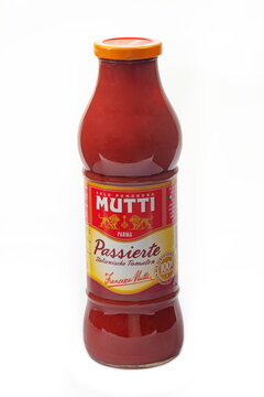 Bottle of MUTTI tomato passata
