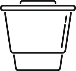 Capsule cup icon outline vector. Espresso cup