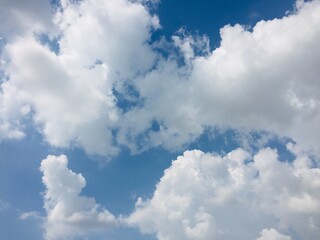 Cloudy blue sky texture background 