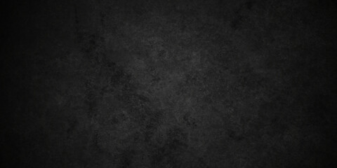 Dark black grunge textured concrete backdrop background. Panorama dark black slate background or texture. Vector black concrete texture. Stone marble wall texture background.