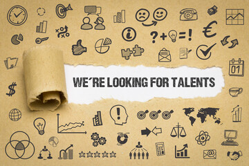 we´re looking for talents