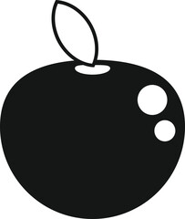 Gmo fruit icon simple vector. Dna food