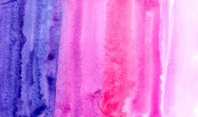 hand drawn abstract pink blue watercolor background