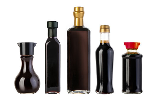 soy sauce bottle isolated