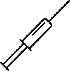 Gmo syringe icon outline vector. Dna food