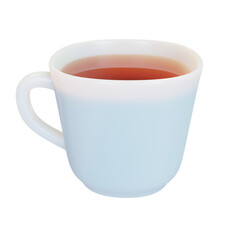 White porcelain cup.