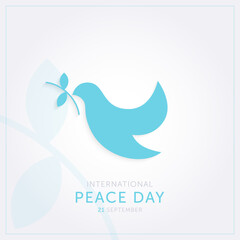 21 september international world peace day concept design vector illustration