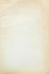Old yellowed kraft brown background paper texture