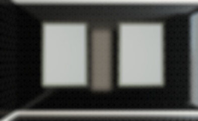 Bathroom interior bathtub. 3D rendering.. Mockup.   Empty painti. Abstract blur phototography.