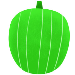 Cute chalk paint pumpkins clipart.