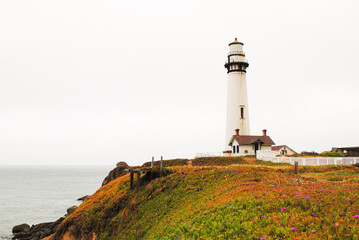 Fototapeta na wymiar Lighthouse on the Coast of California