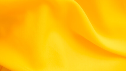 Yellow Color Cloth Pattern Background,Gold Silk Wave Texture Design Holidays Travel Summer Card Banner,Light Gradient Yellow Fabric Smooth Shape Colorful,Abstract Luxury Golden Template Wallpaper.