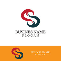 Fototapeta premium Business corporate S letter logo