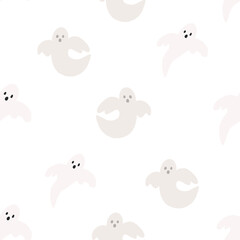 seamless pattern with ghost