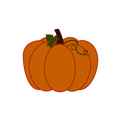Pumpkin. Autumn vegetable. Pumpkin for Halloween. 