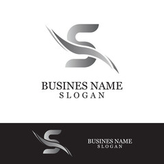 Fototapeta premium Business corporate S letter logo