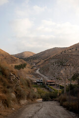 Ajloun, Jordan : The road to the Rashrash waterfall (Wadi Zqieq)